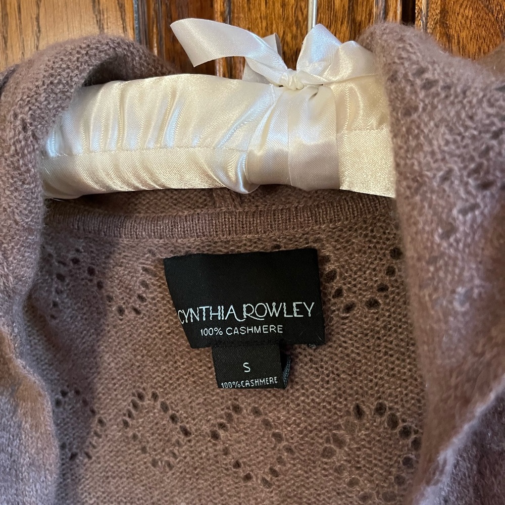 Cashmere hooded cardigan tunic - Picture 2 of 4